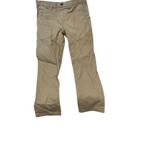 George Beige Flat Front Casual Chino Pants Mens 33x30